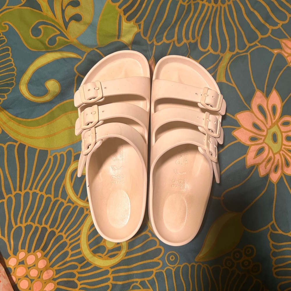 Papillo by Birkenstock Cream slide sandals